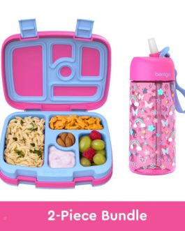 Bentgo Kids Prints Water Bottle & Kids Lunch Box UK | Bentgo UK 4085-FPSYB