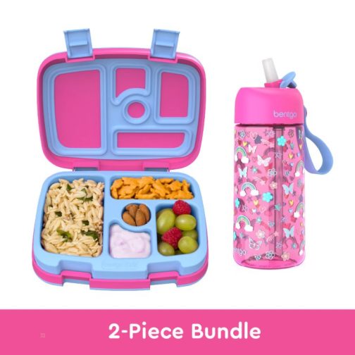 Bentgo Kids Prints Water Bottle & Kids Lunch Box UK | Bentgo UK 4085-FPSYB