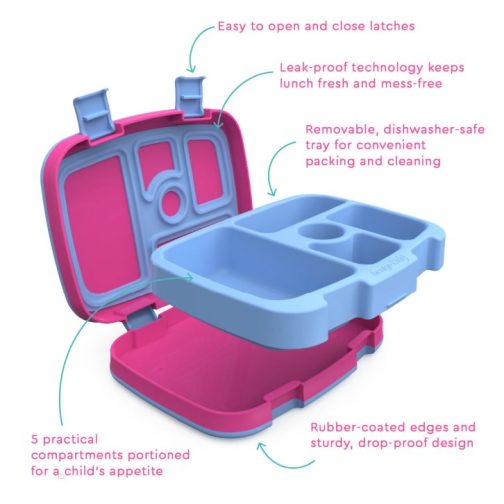 Bentgo Kids Prints Water Bottle & Kids Lunch Box UK | Bentgo UK 4085-FPSYB - Image 3