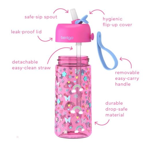 Bentgo Kids Prints Water Bottle & Kids Lunch Box UK | Bentgo UK 4085-FPSYB - Image 4