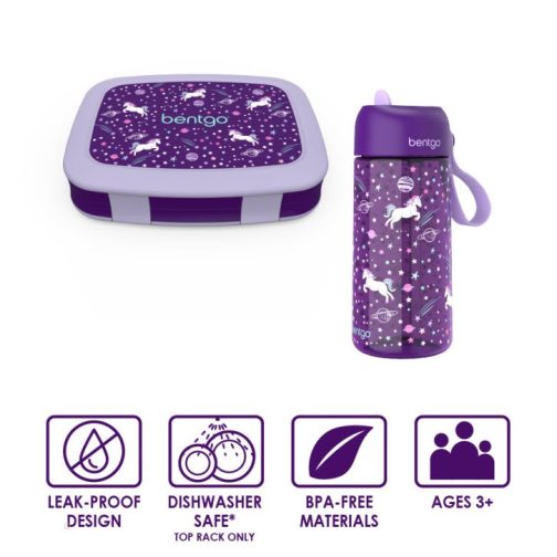 Bentgo Lunch Box UK - Bentgo Kids Prints Water Bottle & Kids UK 3046-WEQFG - Image 2