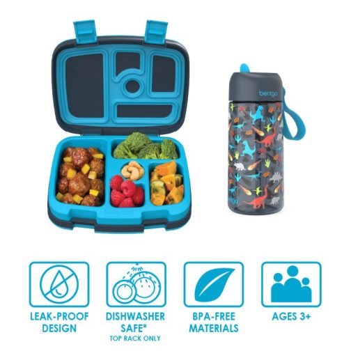Bentgo Kids Prints Water Bottles Kids Lunch Box UK | Bentgo UK 4682-HZYAO - Image 2