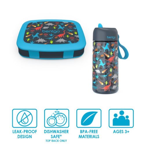 Bentgo Lunch Box UK - Bentgo Kids Prints Water Bottle & Kids Lunch Box UK 3164-ZSOCB - Image 2
