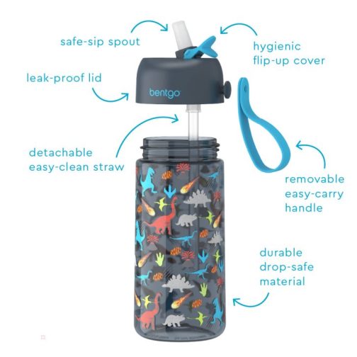 Bentgo Lunch Box UK - Bentgo Kids Prints Water Bottle & Kids Lunch Box UK 3164-ZSOCB - Image 4