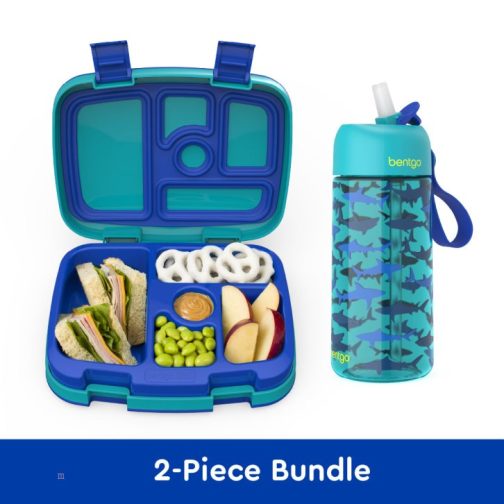 Bentgo Kids Prints Water Bottle & Kids Lunch Box UK | Bentgo UK 1520-MQNXF