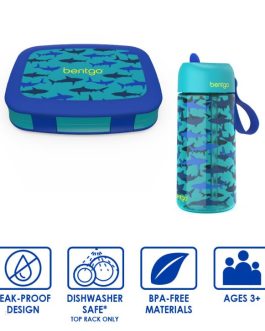 Bentgo Kids Prints Water Bottle & Kids Lunch Box UK | Bentgo UK 1520-MQNXF