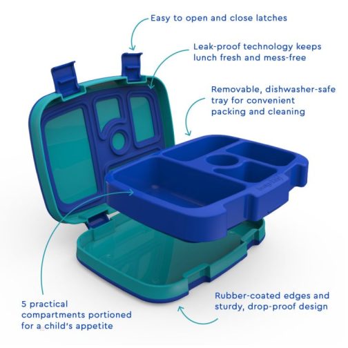 Bentgo Kids Prints Water Bottle & Kids Lunch Box UK | Bentgo UK 1520-MQNXF - Image 3