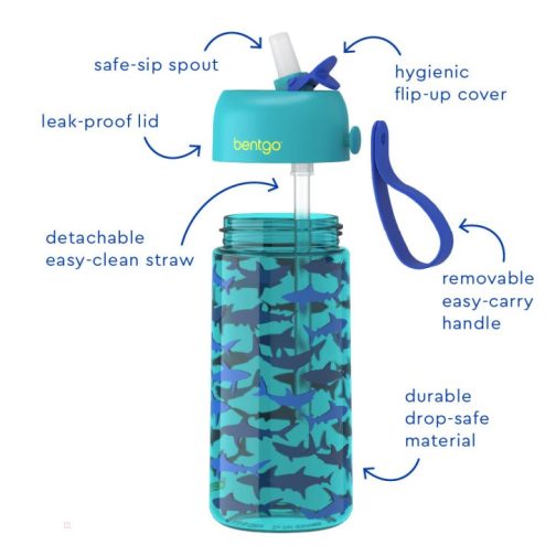 Bentgo Kids Prints Water Bottle & Kids Lunch Box UK | Bentgo UK 1520-MQNXF - Image 4