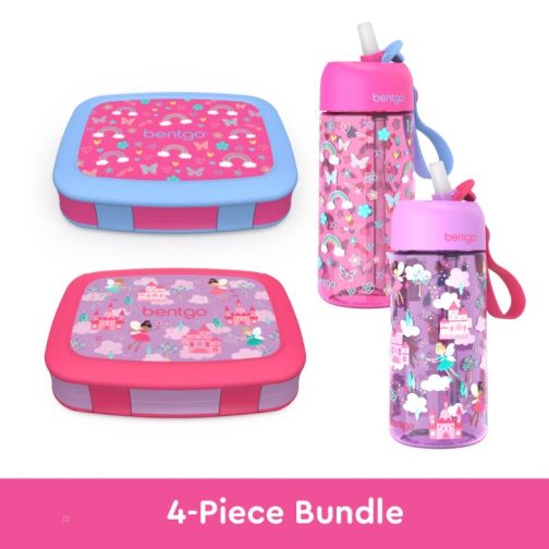 Bentgo UK - Bentgo Kids Prints Water Bottles Kids Lunch Box UK 1302-FLEBO