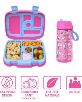 Bentgo UK – Bentgo Kids Prints Water Bottles Kids Lunch Box UK 1302-FLEBO