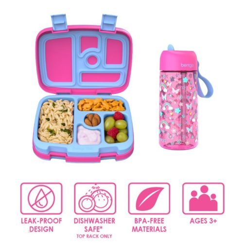 Bentgo UK - Bentgo Kids Prints Water Bottles Kids Lunch Box UK 1302-FLEBO - Image 2
