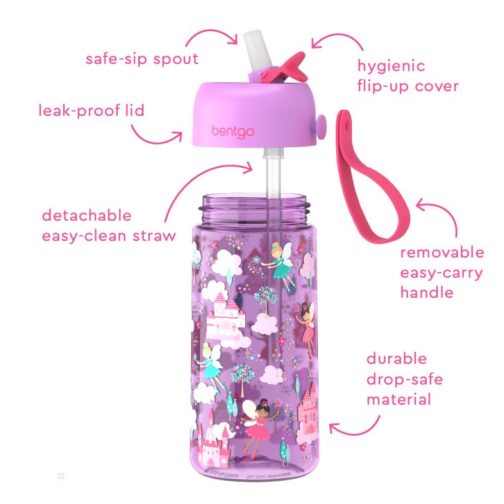 Bentgo UK - Bentgo Kids Prints Water Bottles Kids Lunch Box UK 1302-FLEBO - Image 4