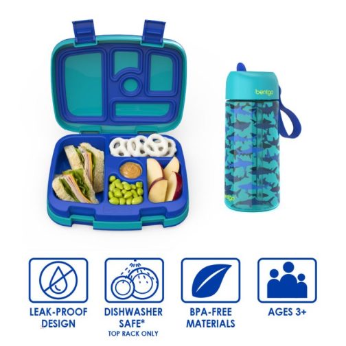 Bentgo Kids Prints Water Bottles Kids Lunch Box UK | Bentgo UK 0946-KADOW - Image 2