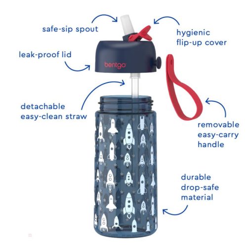 Bentgo Kids Prints Water Bottles Kids Lunch Box UK | Bentgo UK 0946-KADOW - Image 5